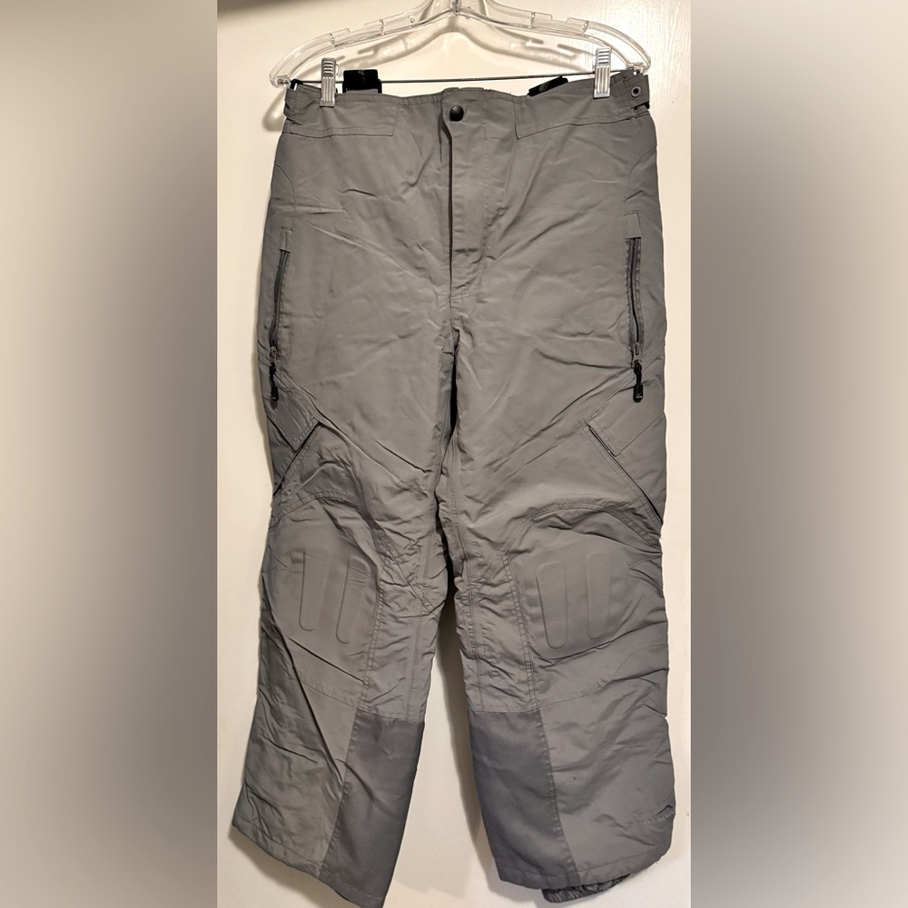 Polar Edge Gold Series Aspen Gray Snow Board Ski Pants Suspenders Knee Pads